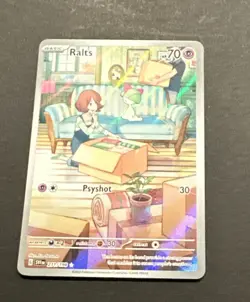 2023 POKEMON SCARLET & VIOLET RALTS ILLUSTRATION RARE #211/198! - Image 1