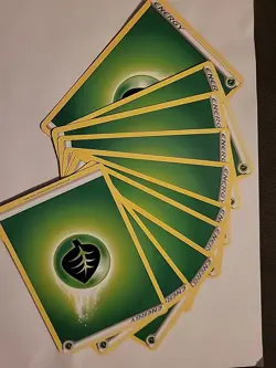 Pokemon Grass Energy Set Of 10 Cards Included 2020 - Image 1