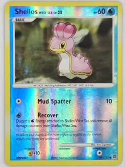 Shellos 107/132 Pokemon - Reverse Holo Diamond and Pearl Secret Wonders MP - Image 1