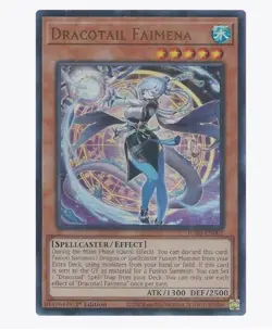 yugioh dracotail faimena ultra rare jush-en002 jush - Image 1