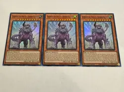 yugioh behemoth the king of a hundred battles super rare 3x jush-en050 jush - Image 1