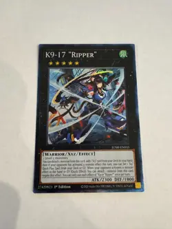 yugioh k9-17 "ripper" collector's rare jush-en035 jush - Image 1