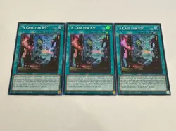 yugioh "a case for k9" super rare 3x jush-en040 jush - Image 1