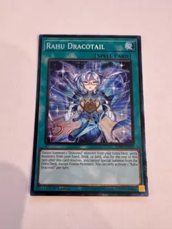 yugioh rahu dracotail collector's rare jush-en009 jush - Image 1