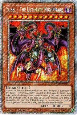 YuGiOh! Yubel - The Ultimate Nightmare RA03-EN191 Platinum Secret Rare 1st Editi - Image 1