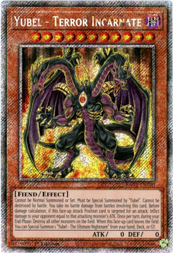 YuGiOh! Yubel - Terror Incarnate RA03-EN190 Platinum Secret Rare 1st Edition NM - Image 1