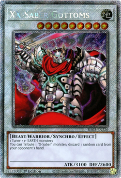 YuGiOh! XX-Saber Gottoms - RA03-EN226 - Platinum Secret Rare 1st Edition NM/M - Image 1