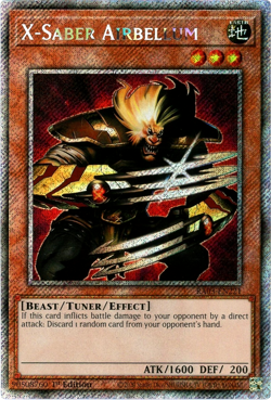 YuGiOh! X-Saber Airbellum - RA03-EN221 - Platinum Secret Rare 1st Edition NM/M - Image 1
