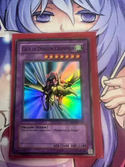 GAIA THE DRAGON CHAMPION FRENCH SUPER RARE RP01-EN022 FR022 LIGHT PLAY YUGIOH - Image 1