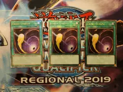 Yugioh Cosmic Cyclone - RA02-EN061 - Quarter Century Secret Rare - 1st Ed NM x3 - Image 1