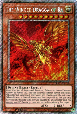 YuGiOh! The Winged Dragon of Ra RA03-EN137 Platinum Secret Rare 1st Edition NM/M - Image 1