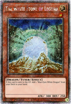 YuGiOh! The White Stone of Legend RA03-EN208 Platinum Secret Rare 1st Edition NM - Image 1