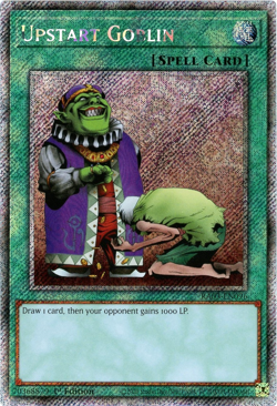 YuGiOh! Upstart Goblin - RA03-EN096 - Platinum Secret Rare 1st Edition - NM/M - Image 1