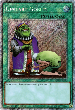 YuGiOh! Upstart Goblin - RA03-EN096 - Platinum Secret Rare 1st Edition - NM/M - Image 2