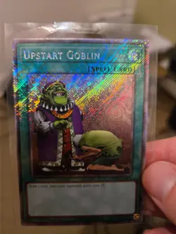 YuGiOh! Upstart Goblin - RA03-EN096 - Platinum Secret Rare 1st Edition - NM/M - Image 1