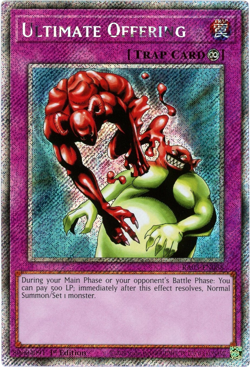 YuGiOh! Ultimate Offering - RA03-EN088 - Platinum Secret Rare 1st Edition - NM/M - Image 1