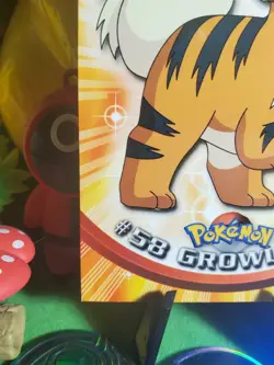 Pokemon TCG Vintage 1998 Topps Growlithe #58 NM/M Blue Label Pokemon Card - Image 4