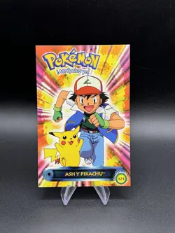 Pokemon Ash & Pikachu 2000 Vintage Post Card 121 Navarrete Peru Us Seller - Image 1