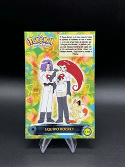Pokemon Jesse & James Meowth Team Rocket 2000 Vintage Post Card 120 Navarrete - Image 1