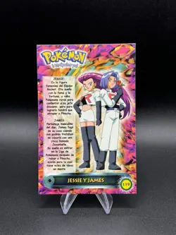 Pokemon Jesse & James Team Rocket 2000 Vintage Post Card 119 Navarrete Peru Us - Image 1
