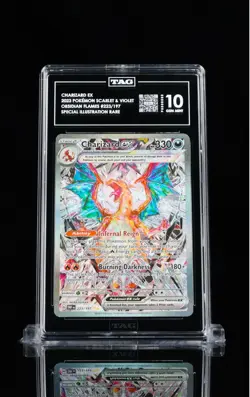 Pokemon TCG Sv03: Obsidian Flames Charizard EX Holo Card 223/197 tag 10 - Image 1