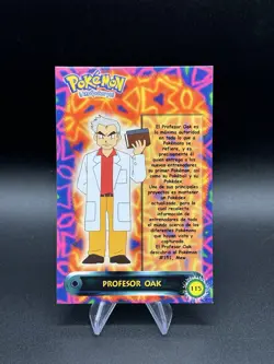 Pokemon Professor Oak 2000 Vintage Post Card 115 Navarrete Peru Us Seller - Image 1