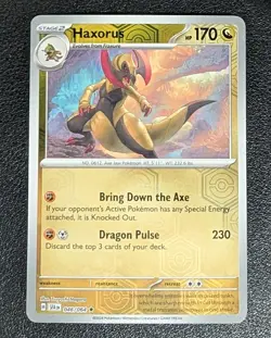 Haxorus 046/064 Reverse Holo Shrouded Fable Pokemon Card - NM Near Mint - Image 1