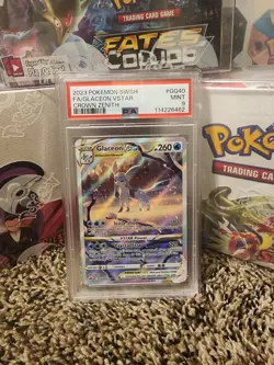 2023 Pokemon SWSH Glaceon VSTAR GG40/GG70 Crown Zenith Pokemon Card PSA 9 Mint - Image 2