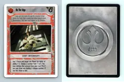 On The Edge Star Wars Premiere Unlimited 1995 LS Rare CCG Card - Image 1