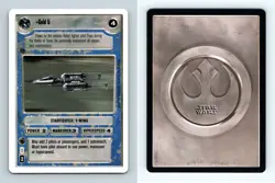 Gold 5 Star Wars Premiere Unlimited 1995 LS Rare CCG Card - Image 1