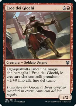 MTG Magic THB Theros Beyond Death - 1x ITA NM 137 C Eroe dei Giochi - Image 1