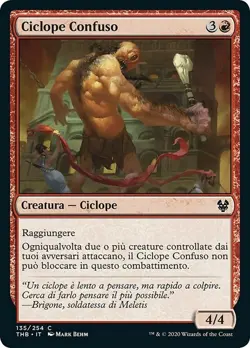 MTG Magic THB Theros Beyond Death - 1x ITA NM 135 C Ciclope Confuso - Image 1