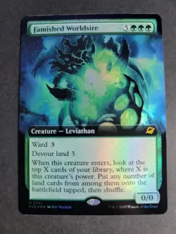 Famished Worldsire (Extended Art Foil) Mythic MTG Edge of Eternities - Image 1