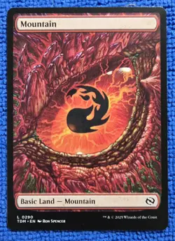 MTG 1x Tarkir: Dragonstorm Mountain Basic Land Regular #0290 - Image 1