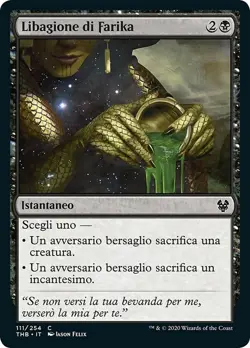 MTG Magic THB Theros Beyond Death - 1x ITA NM 111 C Libagione di Farika - Image 1