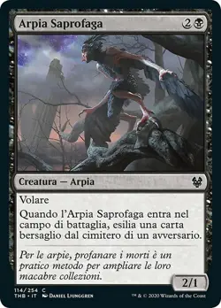MTG Magic THB Theros Beyond Death - 1x ITA NM 114 C Arpia Saprofaga - Image 1