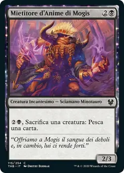 MTG Magic THB Theros Beyond Death - 1x ITA NM 115 C Mietitore d'Anime di Mogis - Image 1