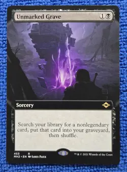 MTG 1x Unmarked Grave (Extended Art) Modern Horizons 2 Regular - Image 1