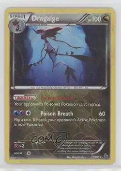 Dragalge Reverse Foil Pokemon XY Flashfire #71 0nw0 - Image 1