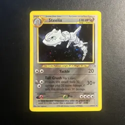 Steelix 15/111 Neo Genesis Pokemon Card Unlimited Holo Rare Lightly Played LP - Image 1