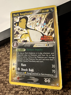 Pokemon TCG - Dark Ampharos 2/109 EX Team Rocket Returns 2004 Holo RARE STAMPED - Image 4