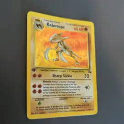 Pokemon 1999 Wotc Fossil Rare Holo 1st Edition #9/62 KABUTOPS - Image 1
