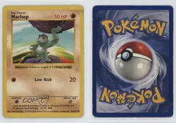 Machop Shadowless 1st Ed. Pokemon Base Set #52 1999 10j2 - Image 3