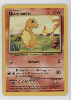 Charmander Pokemon Base Set #46 1999 10j2 - Image 1