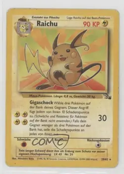 Raichu German Pokemon Fossil #29 1999 15fy - Image 1