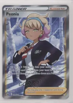 Full Art - Peonia Pokemon Sword & Shield Chilling Reign #196 pe8 - Image 1