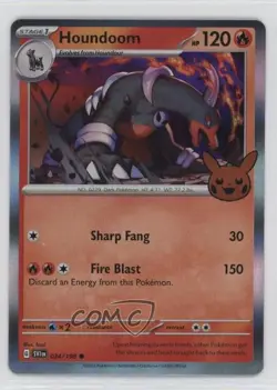 Mirage Holo - Houndoom Pokemon Scarlet & Violet Trick or Trade BOOster #034 0kb5 - Image 1