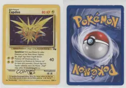 Zapdos Holo German Pokemon Fossil #15 1999 15fy - Image 3