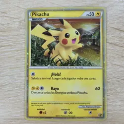 MP Pikachu PW Holo Pokemon 2010 World Collection Spanish US Back Cosmos Promo - Image 2