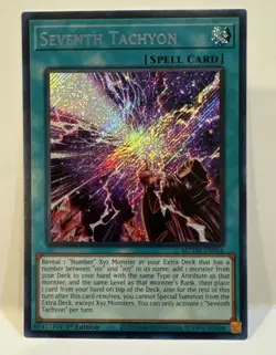 *** SEVENTH TACHYON *** 1ST EDITION SECRET RARE/NM MZMT-EN016 YUGIOH! - Image 1